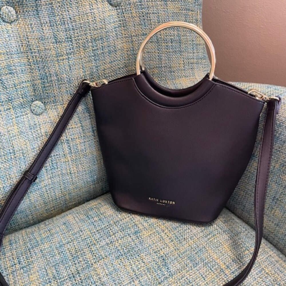 Katie Loxton London Black Hard Handle Bag